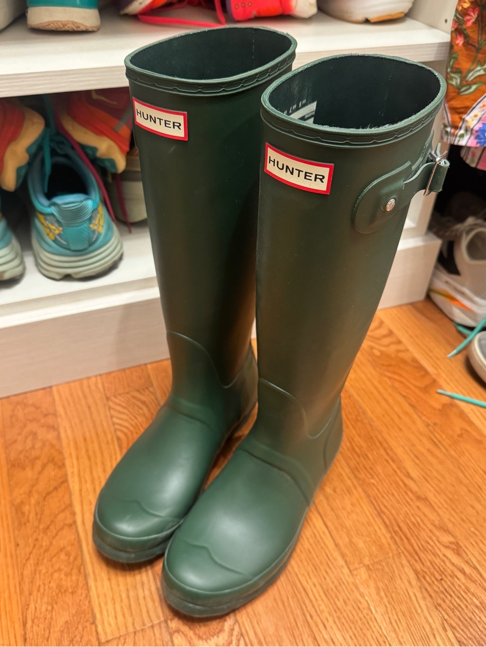 Hunter Dark Green Tall Waterproof Rain Boots